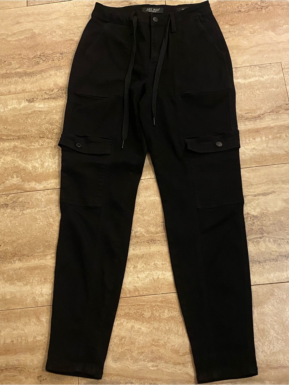 Judy Blue Black Cargo Jogger Pants